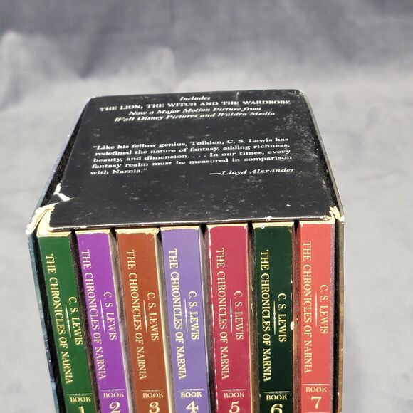 Chronicles of Narnia Box Set by CS Lewis: 7 Book Series Lion Witch Wardrobe - Picture 7 of 8